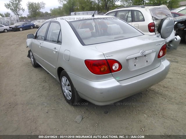 JTDBR32E930033530 - 2003 TOYOTA COROLLA CE/LE SILVER photo 3