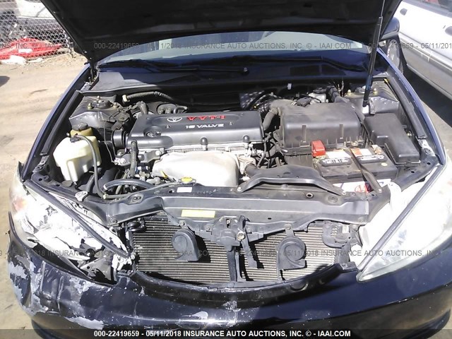 4T1BE32K04U328801 - 2004 TOYOTA CAMRY LE/XLE/SE შავი ფოტო 10