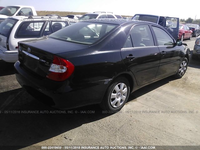 4T1BE32K04U328801 - 2004 TOYOTA CAMRY LE/XLE/SE შავი ფოტო 4