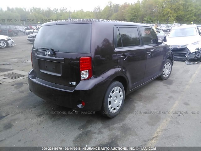 JTLZE4FE8CJ005064 - 2012 TOYOTA SCION XB PURPLE photo 4