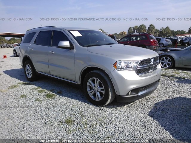 1C4RDHAG8CC109119 - 2012 DODGE DURANGO SXT SILVER photo 1