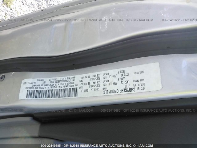 1C4RDHAG8CC109119 - 2012 DODGE DURANGO SXT SILVER photo 9