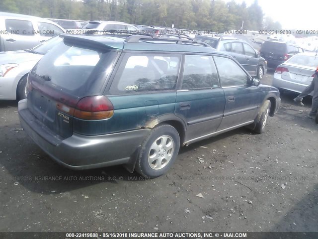 4S3BG6857X7635080 - 1999 SUBARU LEGACY OUTBACK/SSV/LIMITED/30TH GREEN photo 4