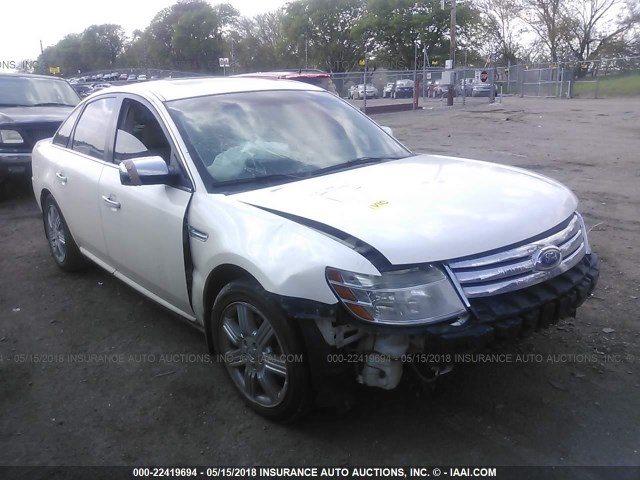 1FAHP25W09G114176 - 2009 FORD TAURUS LIMITED WHITE photo 1