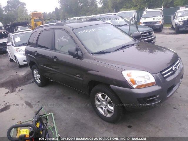 KNDJE723577361344 - 2007 KIA SPORTAGE EX/LX BROWN photo 1