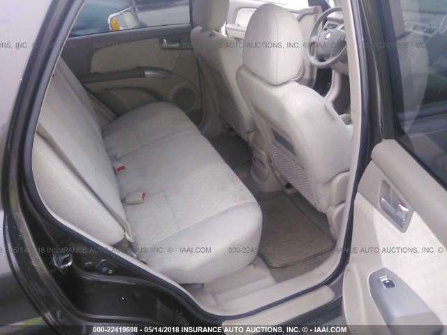 KNDJE723577361344 - 2007 KIA SPORTAGE EX/LX BROWN photo 8
