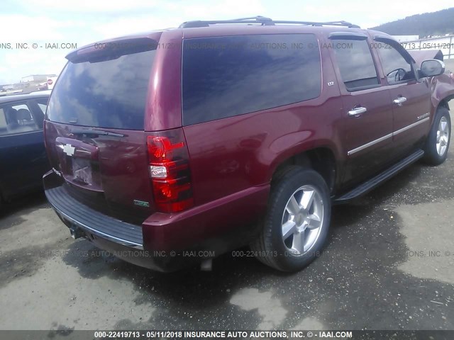 1GNSKKE3XBR170518 - 2011 CHEVROLET SUBURBAN K1500 LTZ RED photo 4