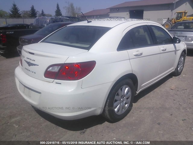 1C3CC4FB9AN144921 - 2010 CHRYSLER SEBRING TOURING WHITE photo 4