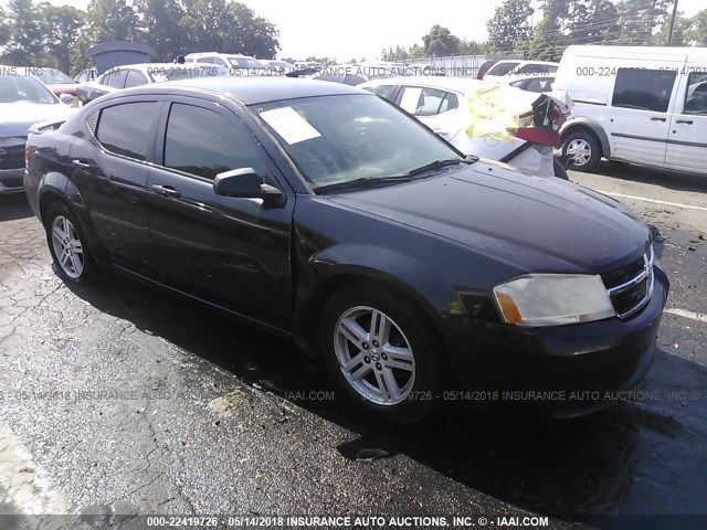 1B3LC56R68N670823 - 2008 DODGE AVENGER SXT BLACK photo 1