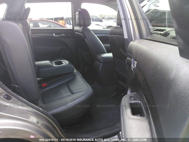 5XYKW4A2XDG386991 - 2013 KIA SORENTO SX GRAY photo 8