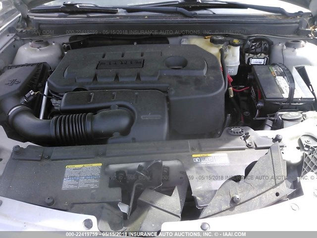 1G2ZF58BX74274533 - 2007 PONTIAC G6 VALUE LEADER/BASE SILVER photo 10