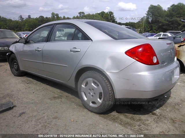 1G2ZF58BX74274533 - 2007 PONTIAC G6 VALUE LEADER/BASE SILVER photo 3