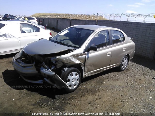 JTDBT123530296652 - 2003 TOYOTA ECHO GOLD photo 2