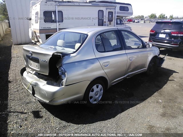 JTDBT123530296652 - 2003 TOYOTA ECHO GOLD photo 4