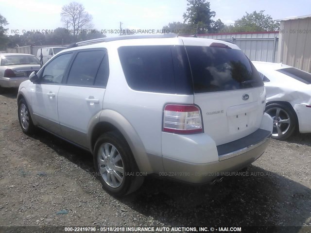 1FMDK07W78GA35431 - 2008 FORD TAURUS X EDDIE BAUER WHITE photo 3