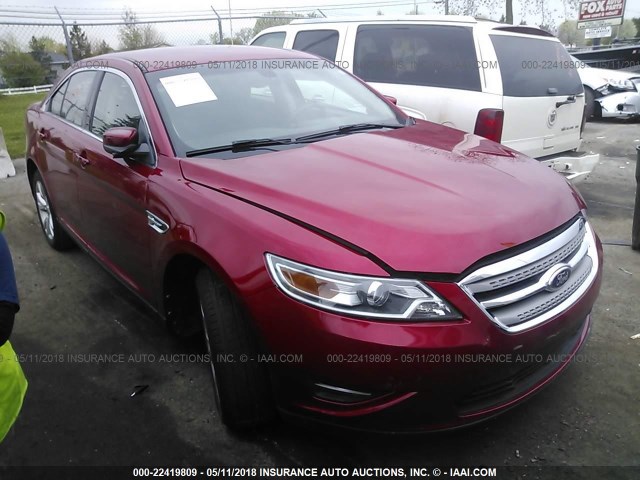 1FAHP2EW6AG110458 - 2010 FORD TAURUS SEL RED photo 1