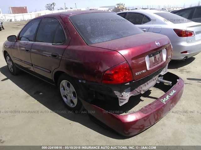 3N1CB51A24L561730 - 2004 NISSAN SENTRA 1.8S RED photo 3