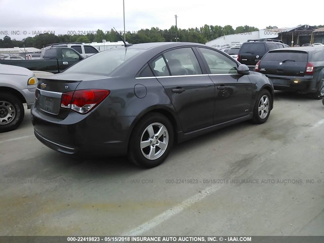 1G1PF5S96B7202138 - 2011 CHEVROLET CRUZE LT GRAY photo 4