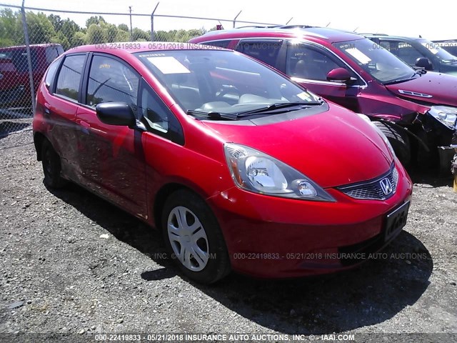 JHMGE8H31BC010534 - 2011 HONDA FIT RED photo 1