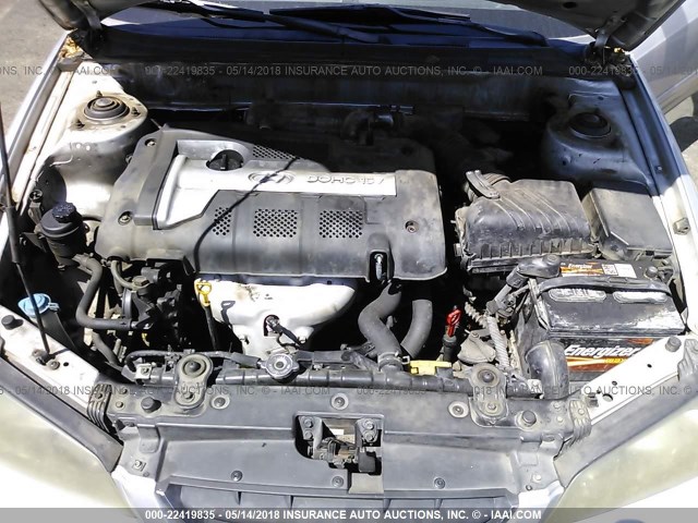 KMHDN46D44U862619 - 2004 HYUNDAI ELANTRA GLS/GT SILVER photo 10