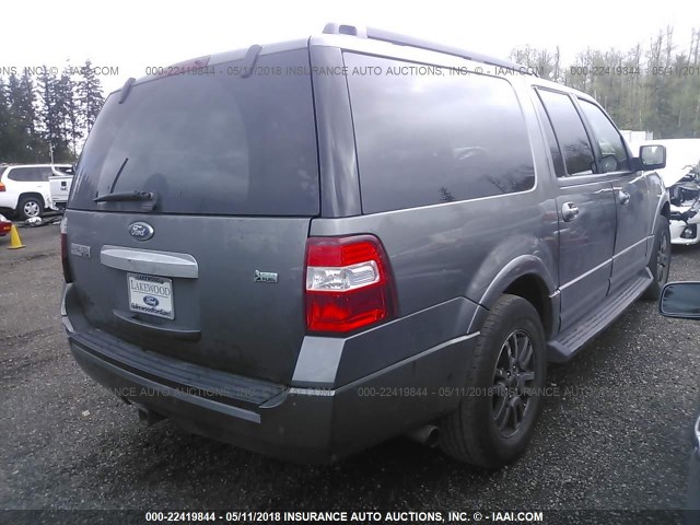 1FMJK1J53BEF07118 - 2011 FORD EXPEDITION EL XLT/EL KING RANCH GRAY photo 4