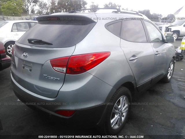KM8JU3AC6DU741458 - 2013 HYUNDAI TUCSON GLS/LIMITED 银色 照片 4