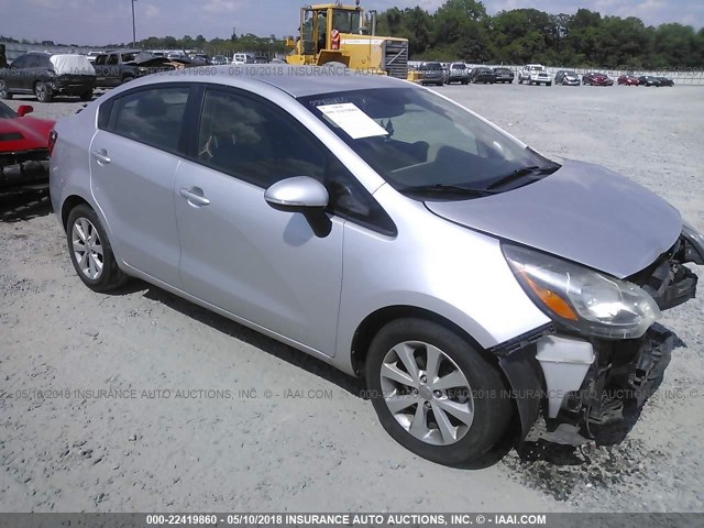 KNADN4A33C6061053 - 2012 KIA RIO EX/SX GRAY photo 1