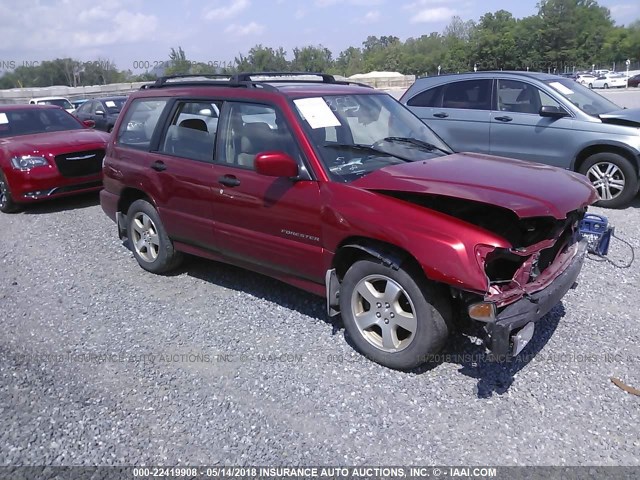 JF1SF65652H753704 - 2002 SUBARU FORESTER S MAROON photo 1