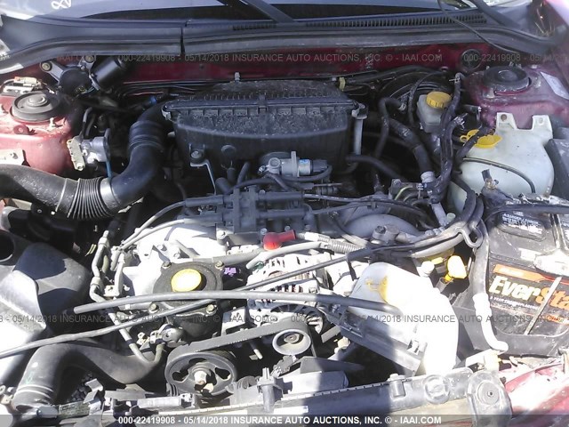 JF1SF65652H753704 - 2002 SUBARU FORESTER S Tünd qırmızı foto 10