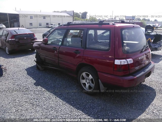 JF1SF65652H753704 - 2002 SUBARU FORESTER S Tünd qırmızı foto 3