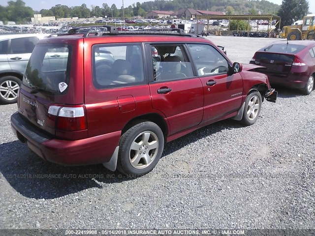 JF1SF65652H753704 - 2002 SUBARU FORESTER S MAROON photo 4