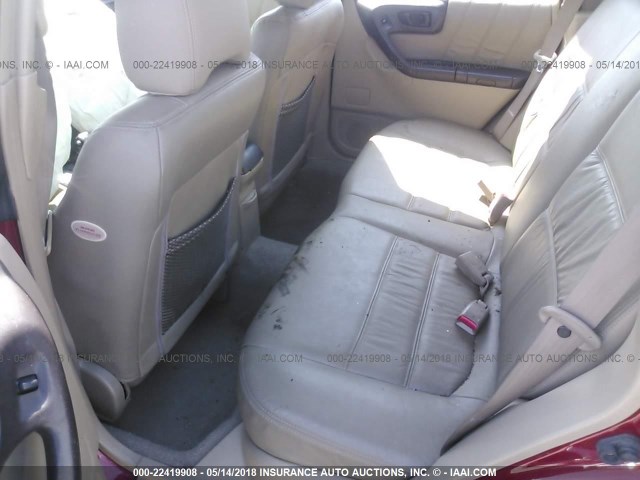 JF1SF65652H753704 - 2002 SUBARU FORESTER S Tünd qırmızı foto 8