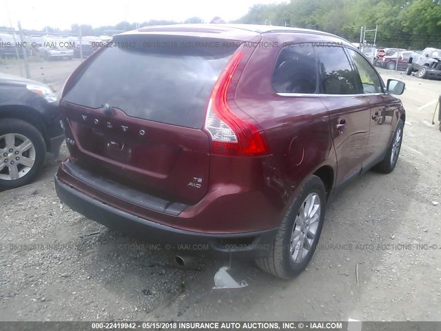 YV4992DZ4A2023477 - 2010 VOLVO XC60 T6 RED photo 4