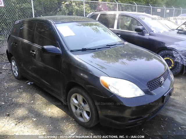 2T1LR32E94C176540 - 2004 TOYOTA COROLLA MATRIX XR BLACK photo 1