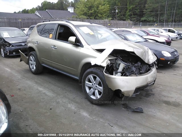 JN8AZ08WX7W619574 - 2007 NISSAN MURANO SL/SE/S GOLD photo 1