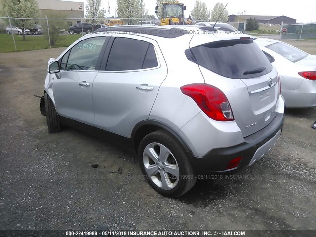 KL4CJASB0GB730062 - 2016 BUICK ENCORE SILVER photo 3