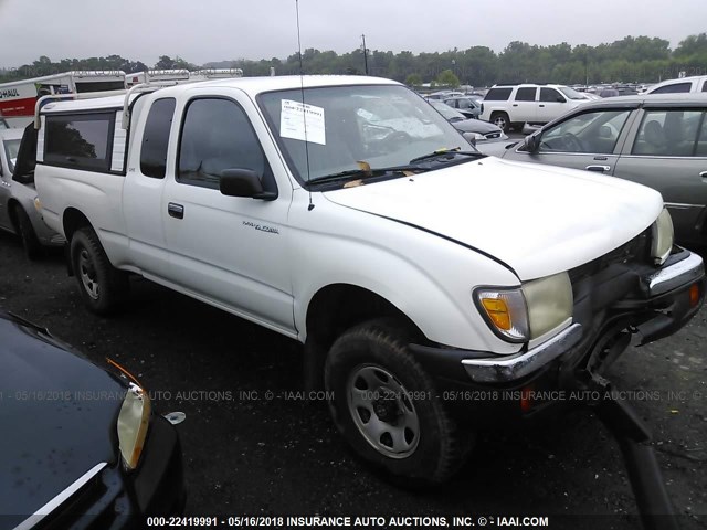 4TAWN72N9XZ556659 - 1999 TOYOTA TACOMA XTRACAB WHITE photo 1