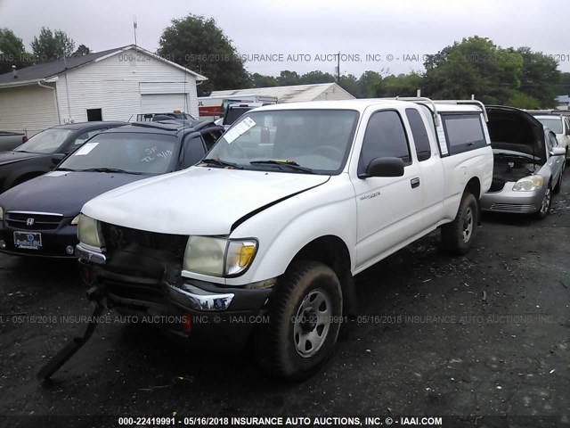 4TAWN72N9XZ556659 - 1999 TOYOTA TACOMA XTRACAB WHITE photo 2