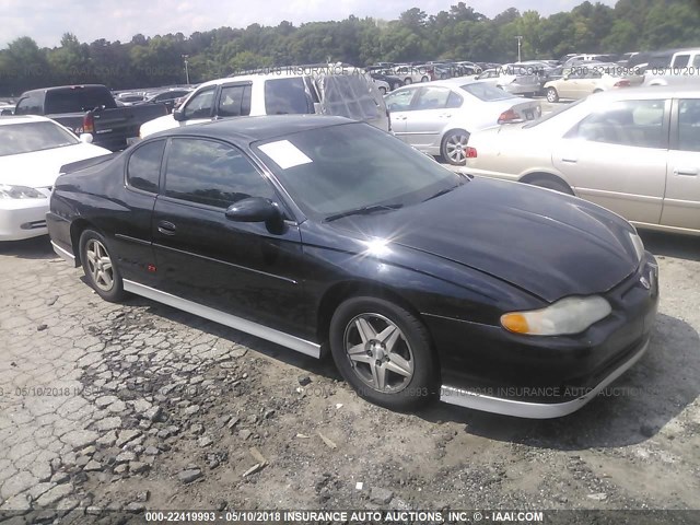 2G1WX12K839280568 - 2003 CHEVROLET MONTE CARLO SS შავი ფოტო 1