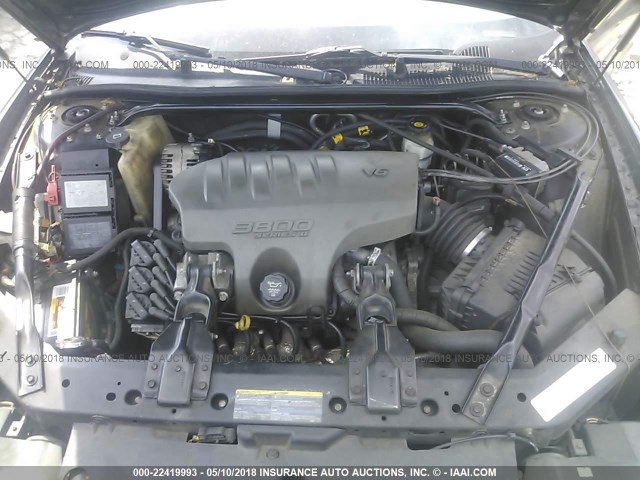 2G1WX12K839280568 - 2003 CHEVROLET MONTE CARLO SS შავი ფოტო 10