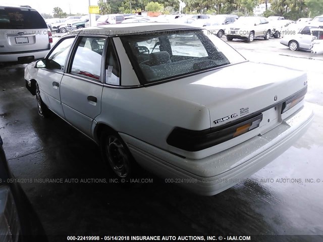 2FAPP36U2PB146064 - 1993 FORD TEMPO GL WHITE photo 3