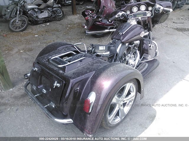 1HD1FCW156Y672522 - 2006 HARLEY-DAVIDSON FLHTCUI BURGUNDY photo 4