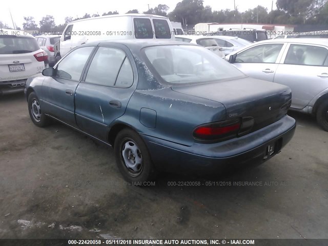 1Y1SK5381PZ030238 - 1993 GEO PRIZM LSI GREEN photo 3