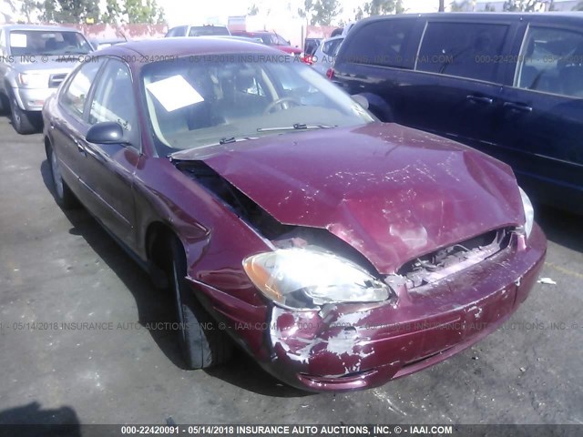 1FAFP52264G145984 - 2004 FORD TAURUS LX RED photo 1