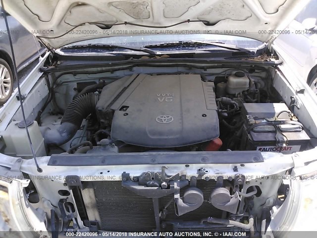 3TMLU42NX9M020901 - 2009 TOYOTA TACOMA DOUBLE CAB თეთრი ფოტო 10