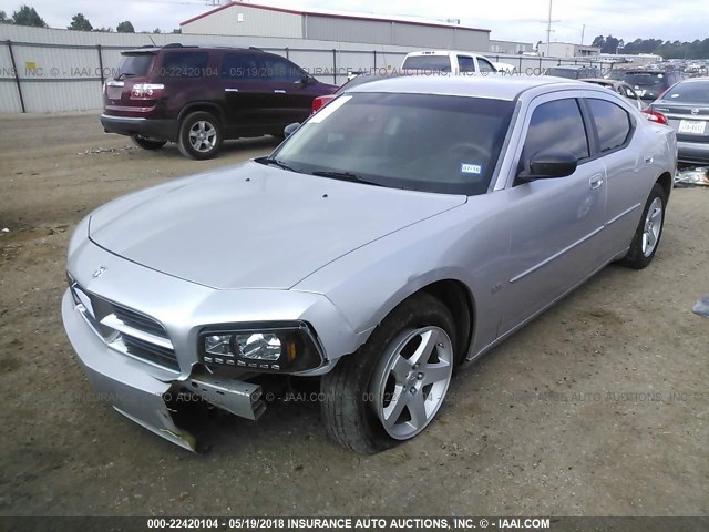 2B3KA33V29H585429 - 2009 DODGE CHARGER SXT SILVER photo 2