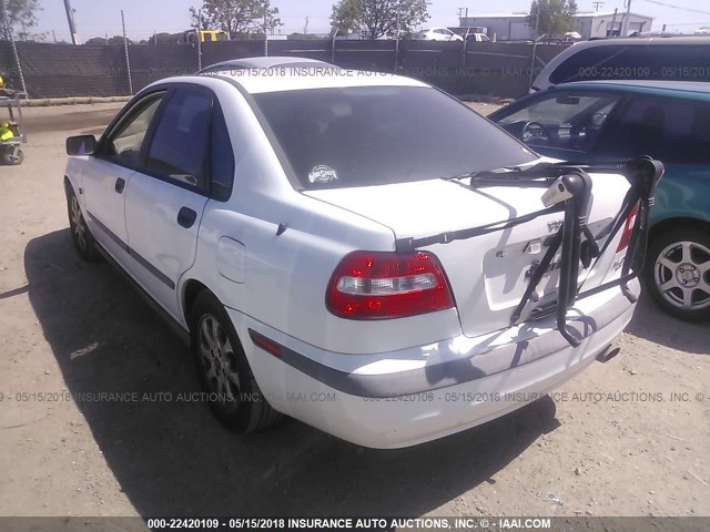 YV1VS29532F831223 - 2002 VOLVO S40 1.9T WHITE photo 3