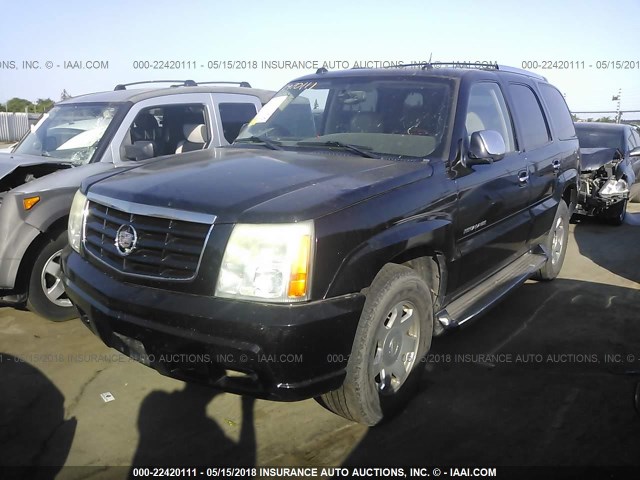 1GYEK63N05R172990 - 2005 CADILLAC ESCALADE LUXURY შავი ფოტო 2