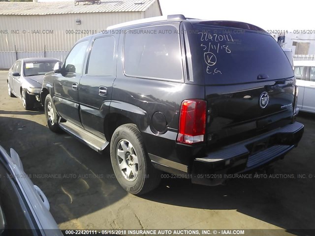 1GYEK63N05R172990 - 2005 CADILLAC ESCALADE LUXURY შავი ფოტო 3