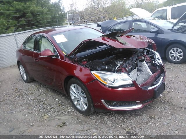 2G4GN5EX1F9298670 - 2015 BUICK REGAL PREMIUM MAROON photo 1